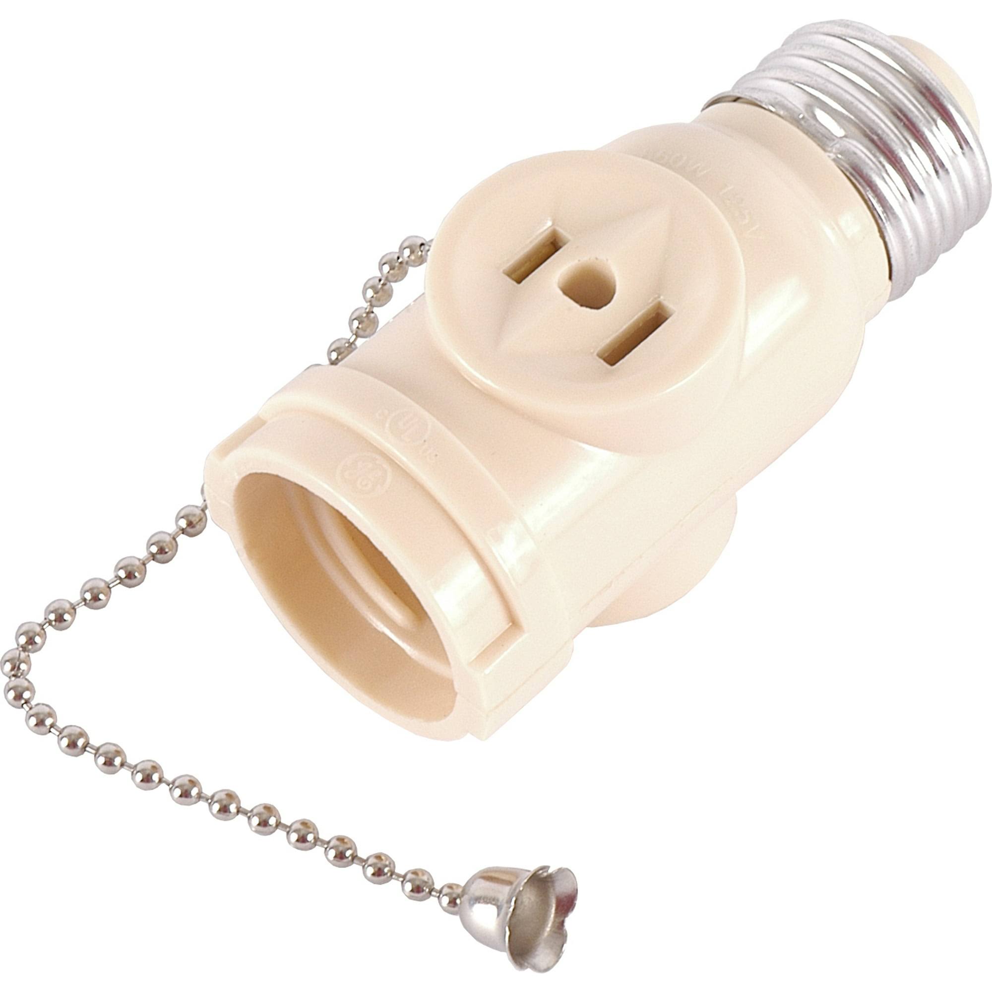 Hyper Tough 2-Outlet Socket Adapter with Pull Chain 52202
