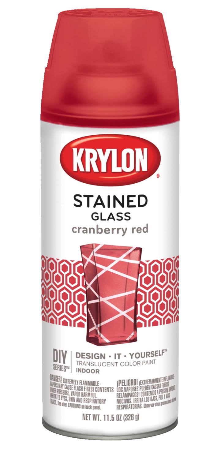 Krylon Stained Glass Paint 11.5oz Cranberry Red
