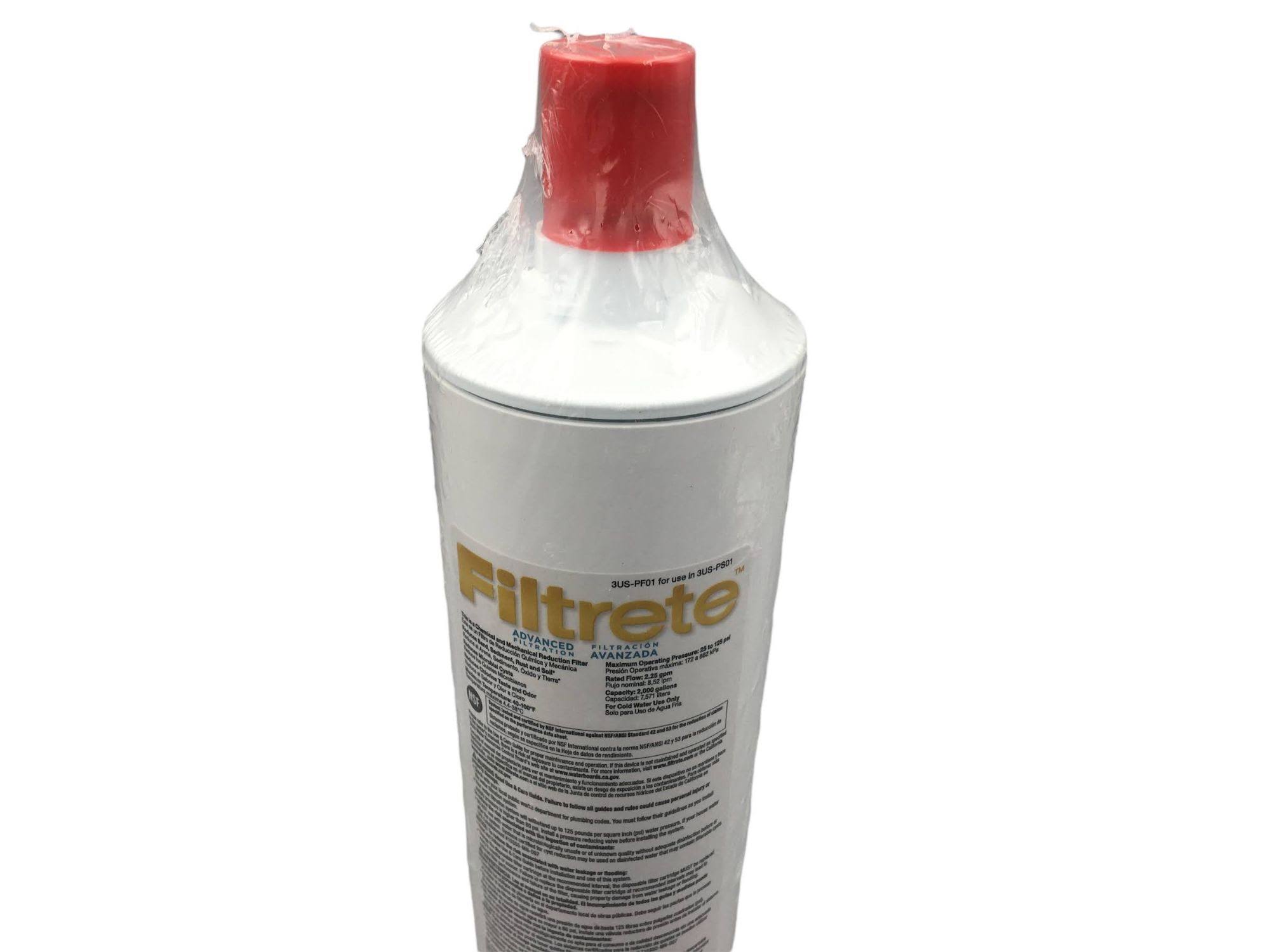 Filtrete Advanced Under Sink Water Filtration Filter- 3US-PF01