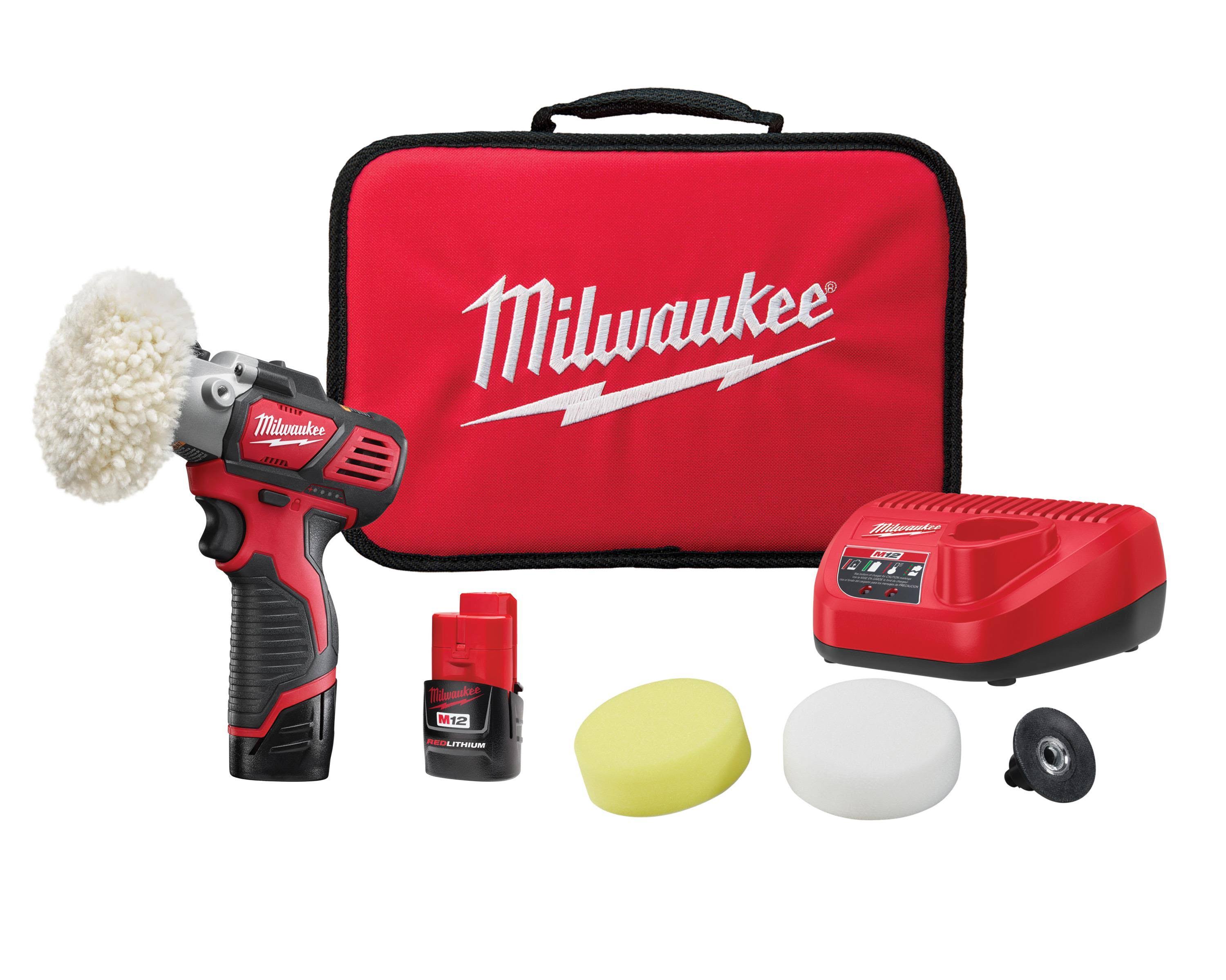 Milwaukee 2438-22 M12 Variable Speed Polisher/Sander Kit