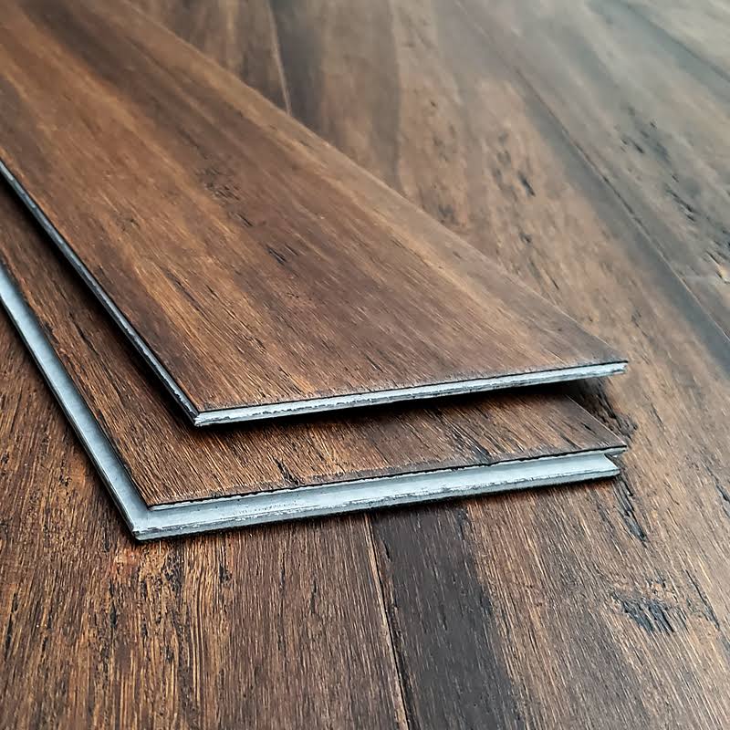 Ambient Light Brown SPC Rigid Core Bamboo Flooring- Smith Island