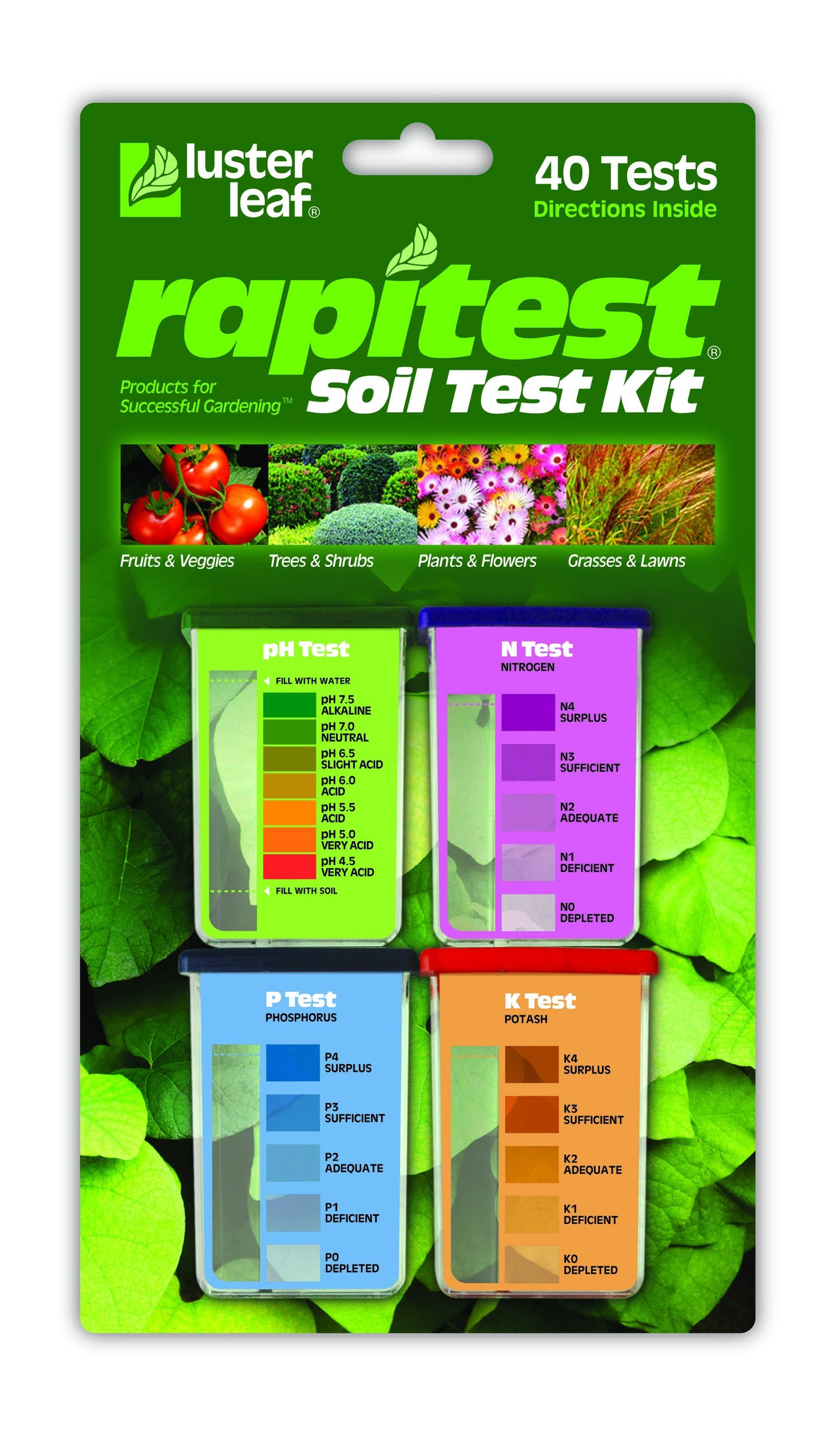 Luster Leaf Rapitest Soil Test Kit- 40 tests
