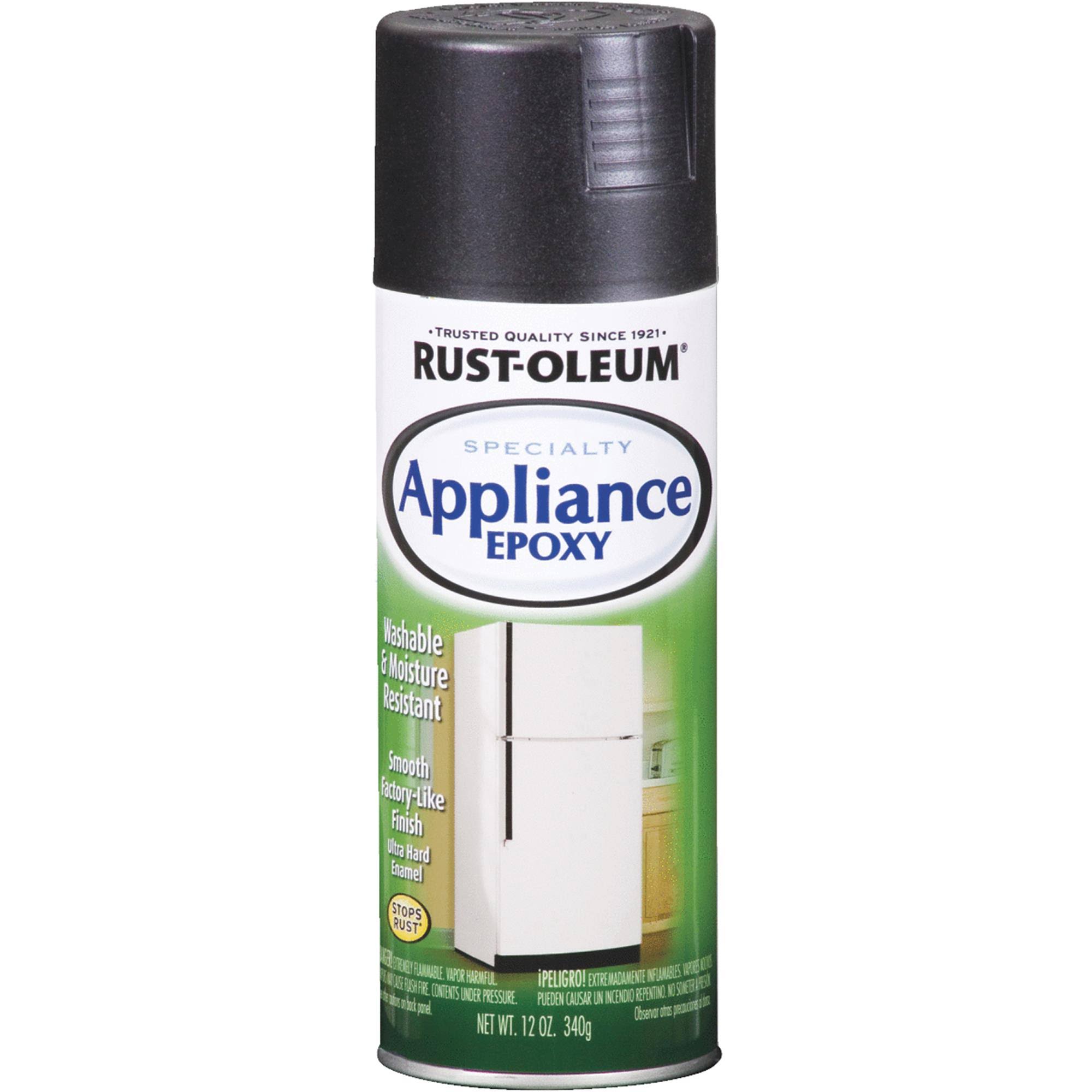 Rust-Oleum Epoxy Appliance Spray Paint Black, 12 oz.