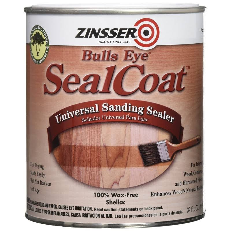 Rust Oleum Zinsser 854 1 Quart Bulls Eye Sealcoat Universal Sanding Sealer