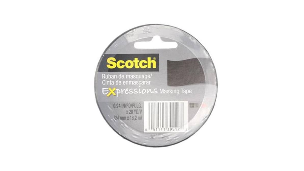 Scotch Expressions Black Masking Tape- 20 yd