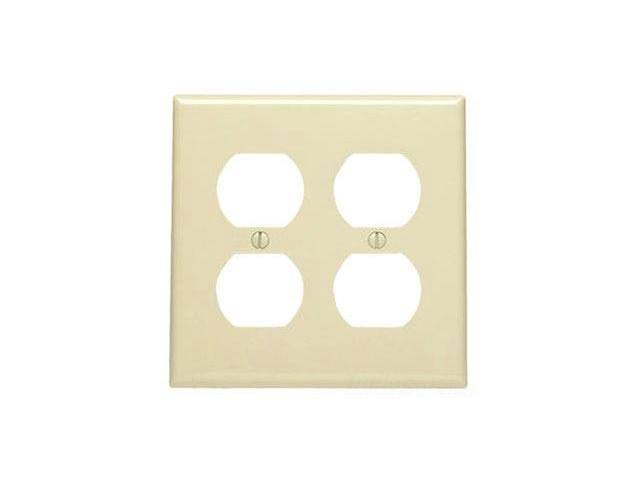 Leviton 5320-WCP Duplex Receptacle, White, 15A, 125V