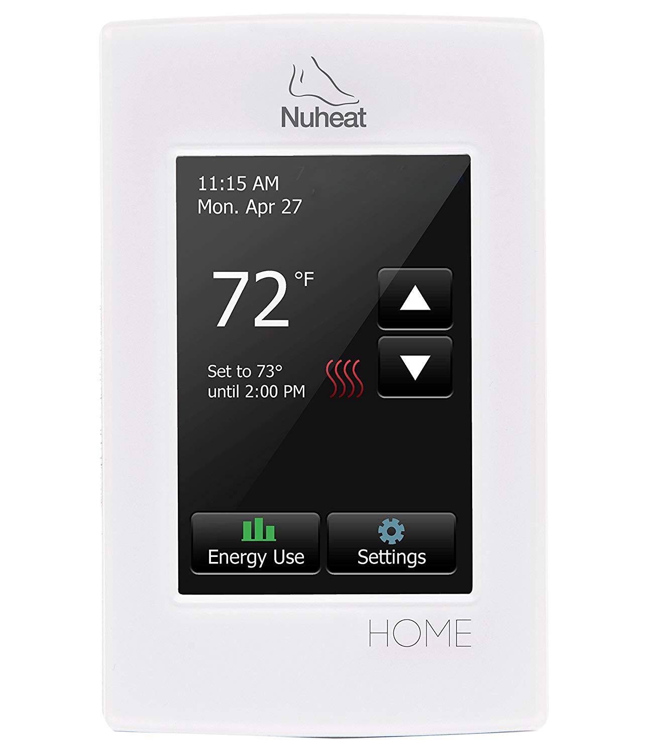 Nuheat Home Radiant Floor Heating Dual Voltage Progamble Thermostat by Nuheat 26319632