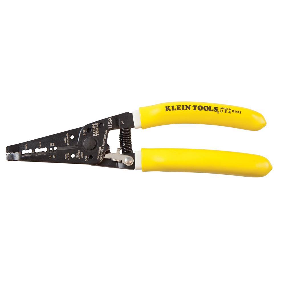Klein Tools Dual Cable Stripper/Cutter, Yellow