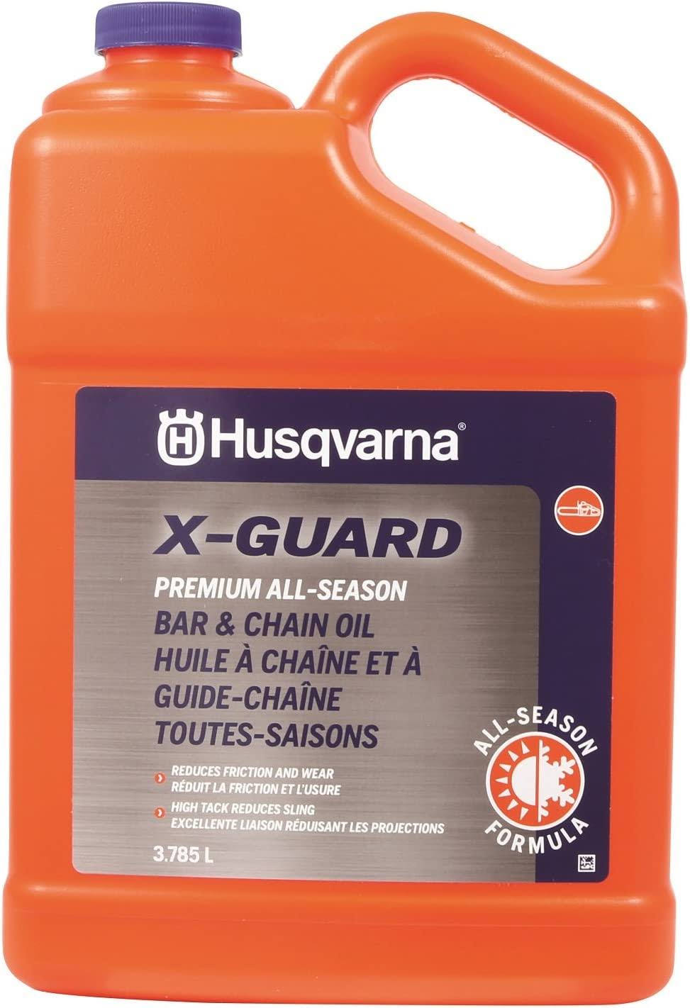 OEM Husqvarna X-Guard Bar & Chain Oil- 1 gal, 4 Pack