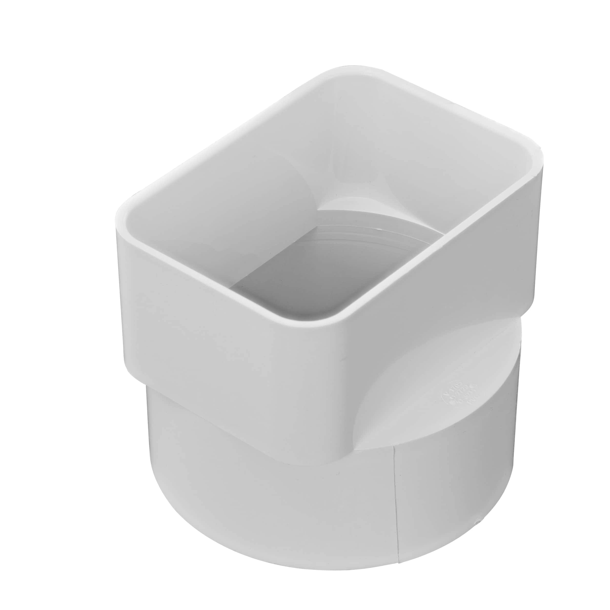 NDS 9P06 3 In. x 4 In. x 4 In. Down Spout Adapter