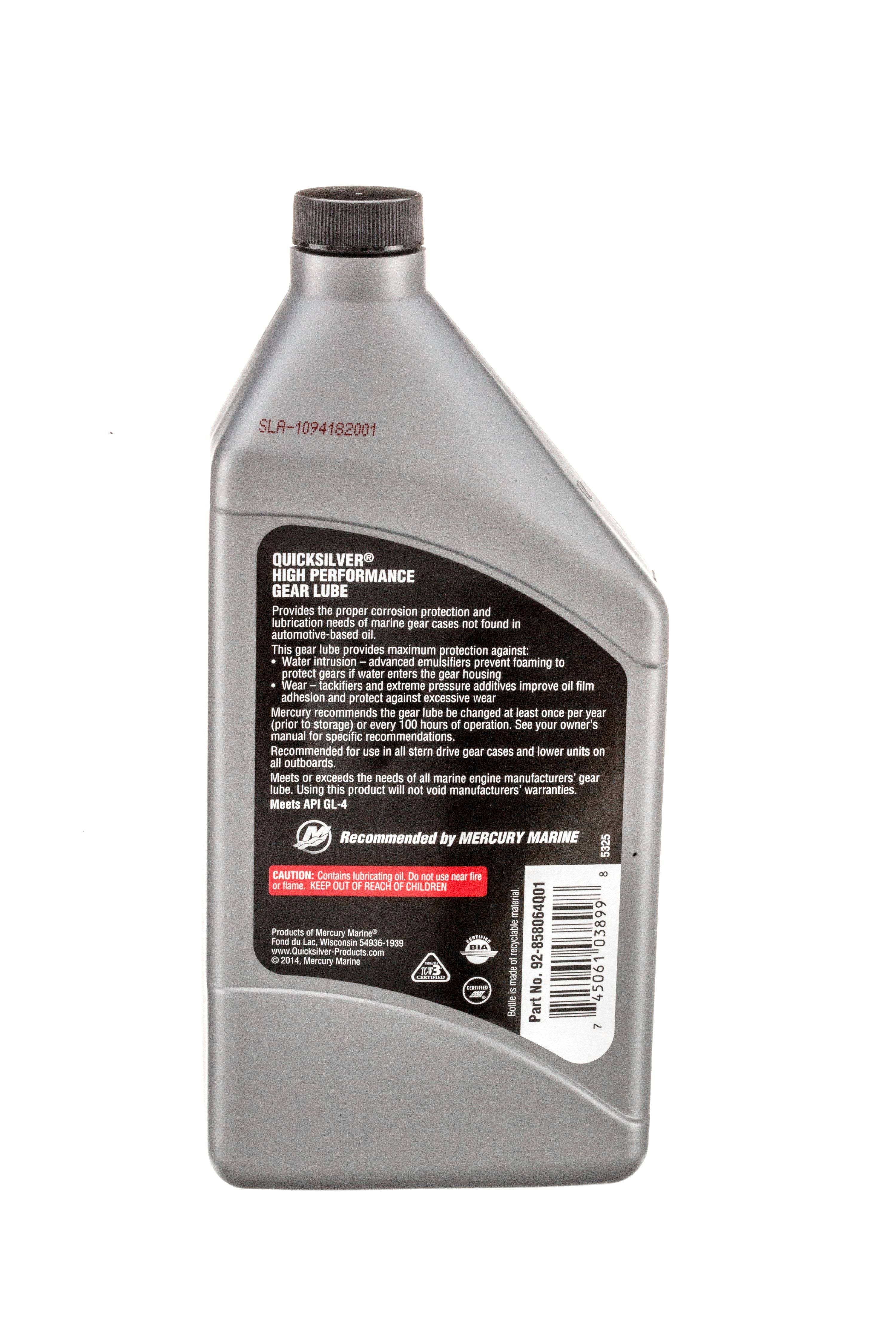 Quicksilver High Performance Gear Lube- 32 oz bottle