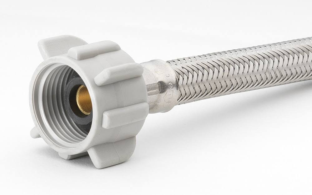 Homewerks Worldwide 7233-20-38-2 Toilet Connector, Stainless Steel, 3/8 Compression x 7/8 Ballcock x 20-in.