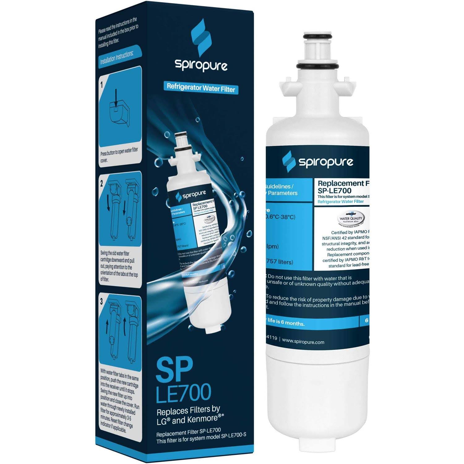 LG LFX29927SB Water Filter by SpiroPure