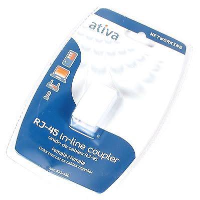 Ativa RJ45 In-Line Network Coupler, White