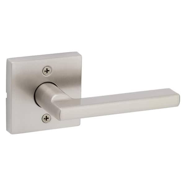 Halifax Square Satin Nickel Passage Hall/Closet Door Lever (4-Pack)