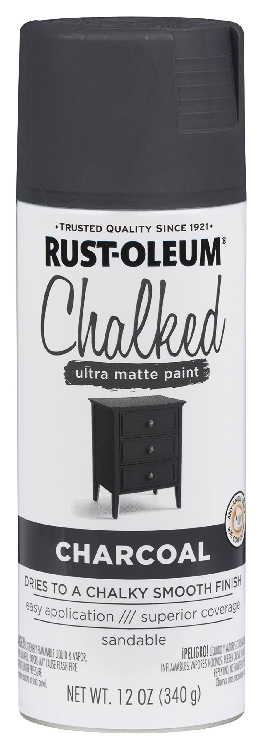 Rust-Oleum 12 oz. Charcoal Chalked Ultra Matte Spray Paint