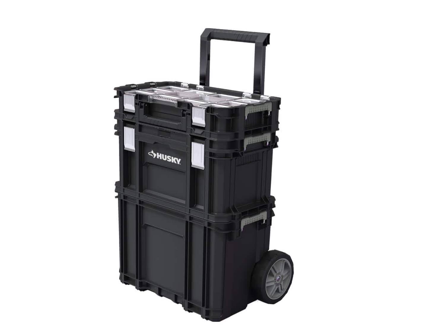Husky 22 in. Connect Rolling System Plastic Tool Box