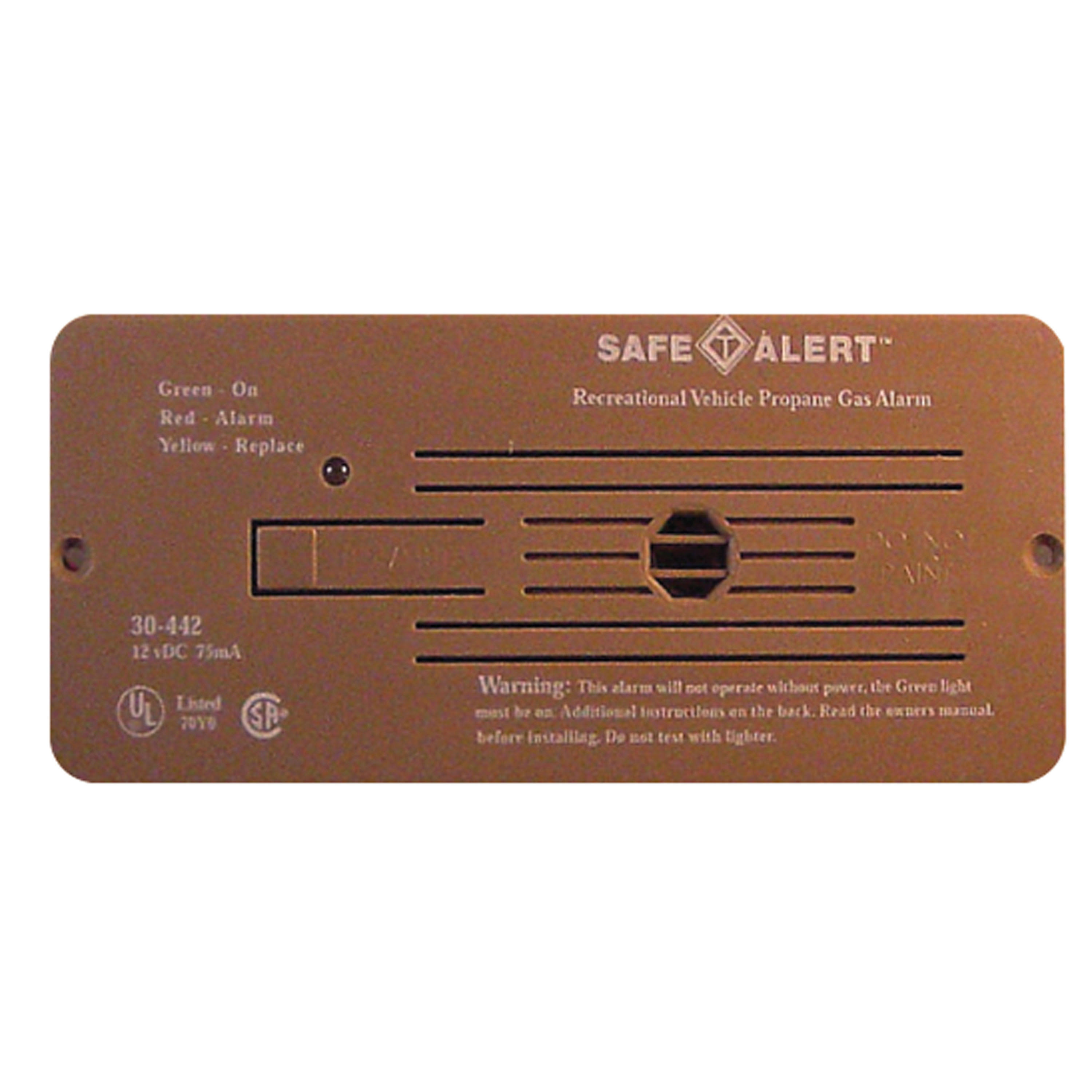 MTI Industries | Flush Mount LP GAS Detector | 30-442-p-br | Brown