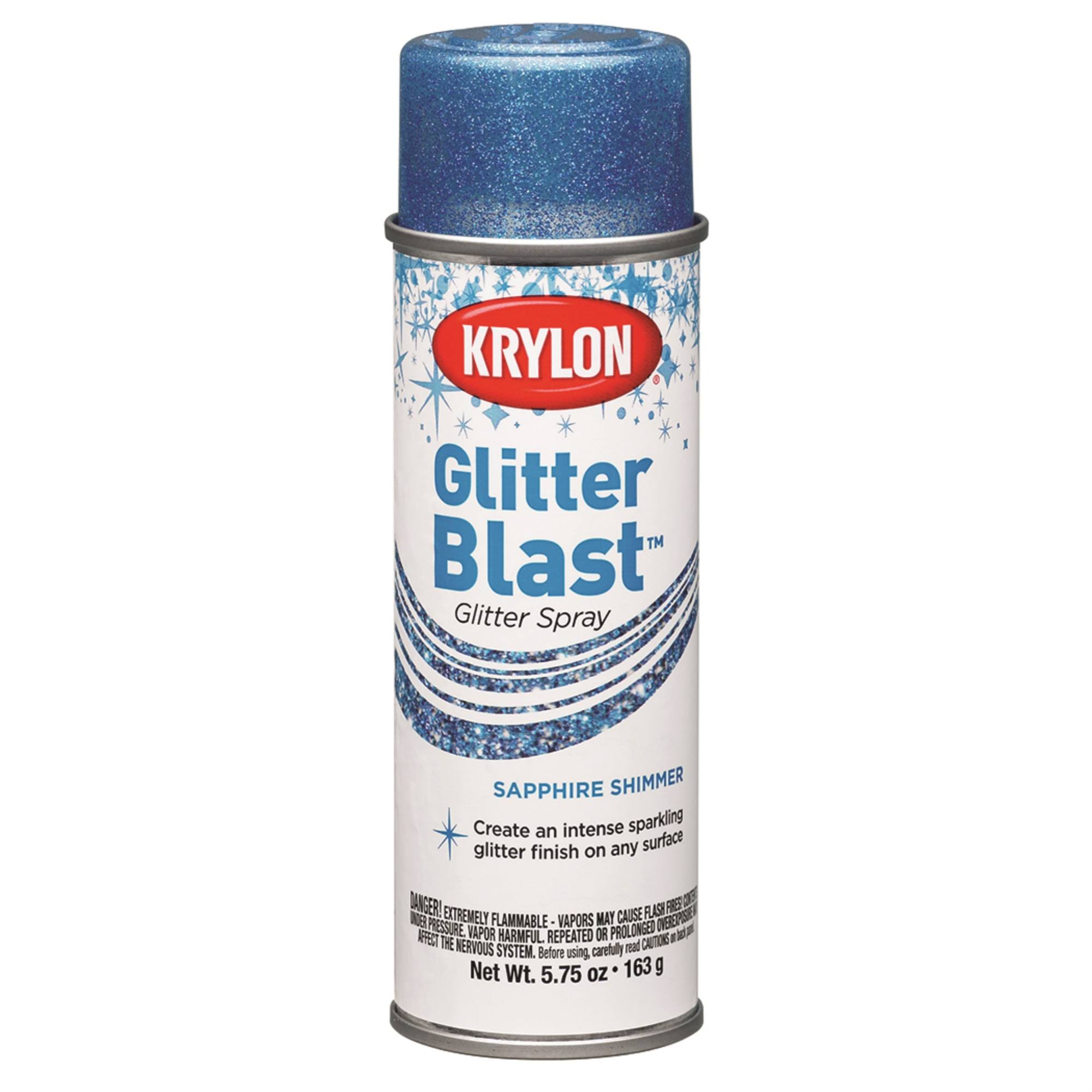 Krylon Glitter Blast Sapphire Shimmer Spray Paint 5.75 oz