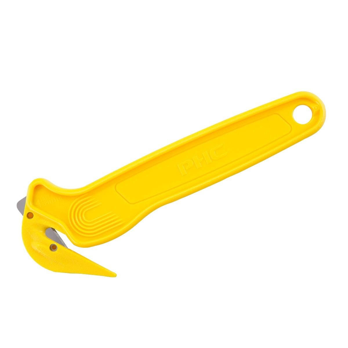 PHC Pacific Handy Cutter DFC364 Film Cutter, W Tape Splitter, Disposable, Yellow, 6 Packs