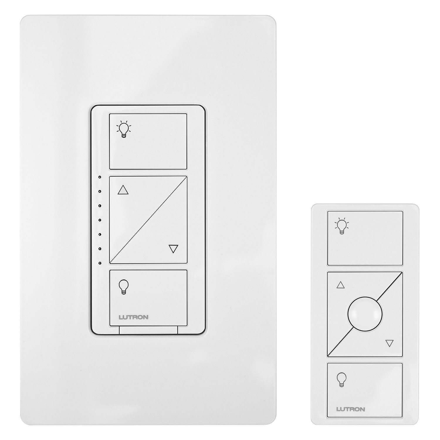 Lutron P-PKG1W-WH-R Caseta Wireless Smart Lighting Dimmer Switch and Remote Kit, White