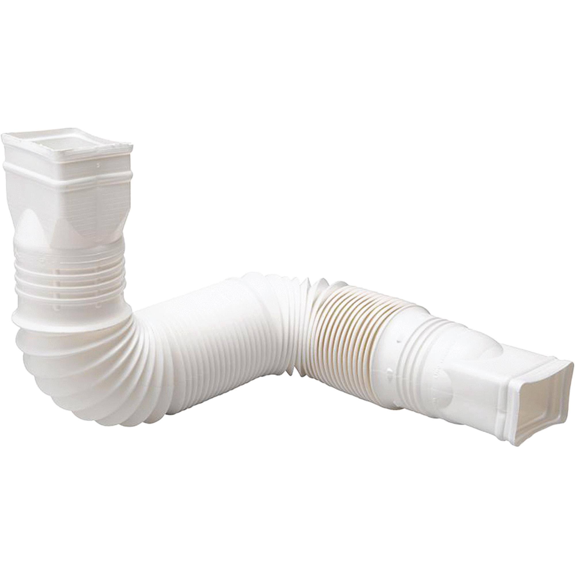 Flex A Spout Downspout Extension, White