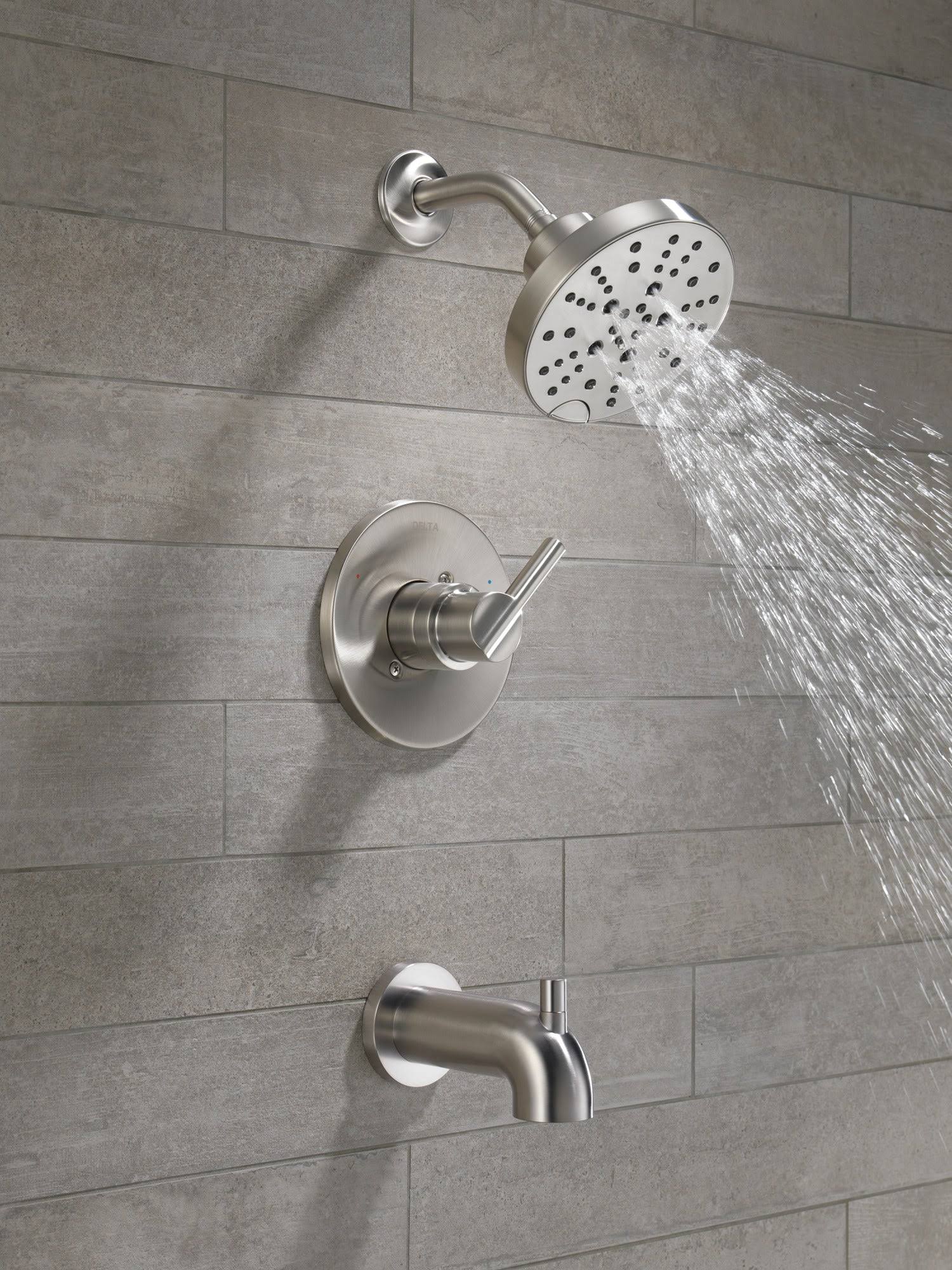 Delta Nicoli Monitor 14 Series H2Okinetic Tub and Shower 144749 Champagne Bronze