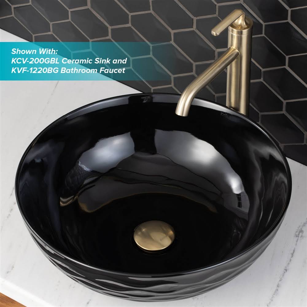Kraus PU-10BG Pop-Up Drain for Bathroom Sink Brushed Gold