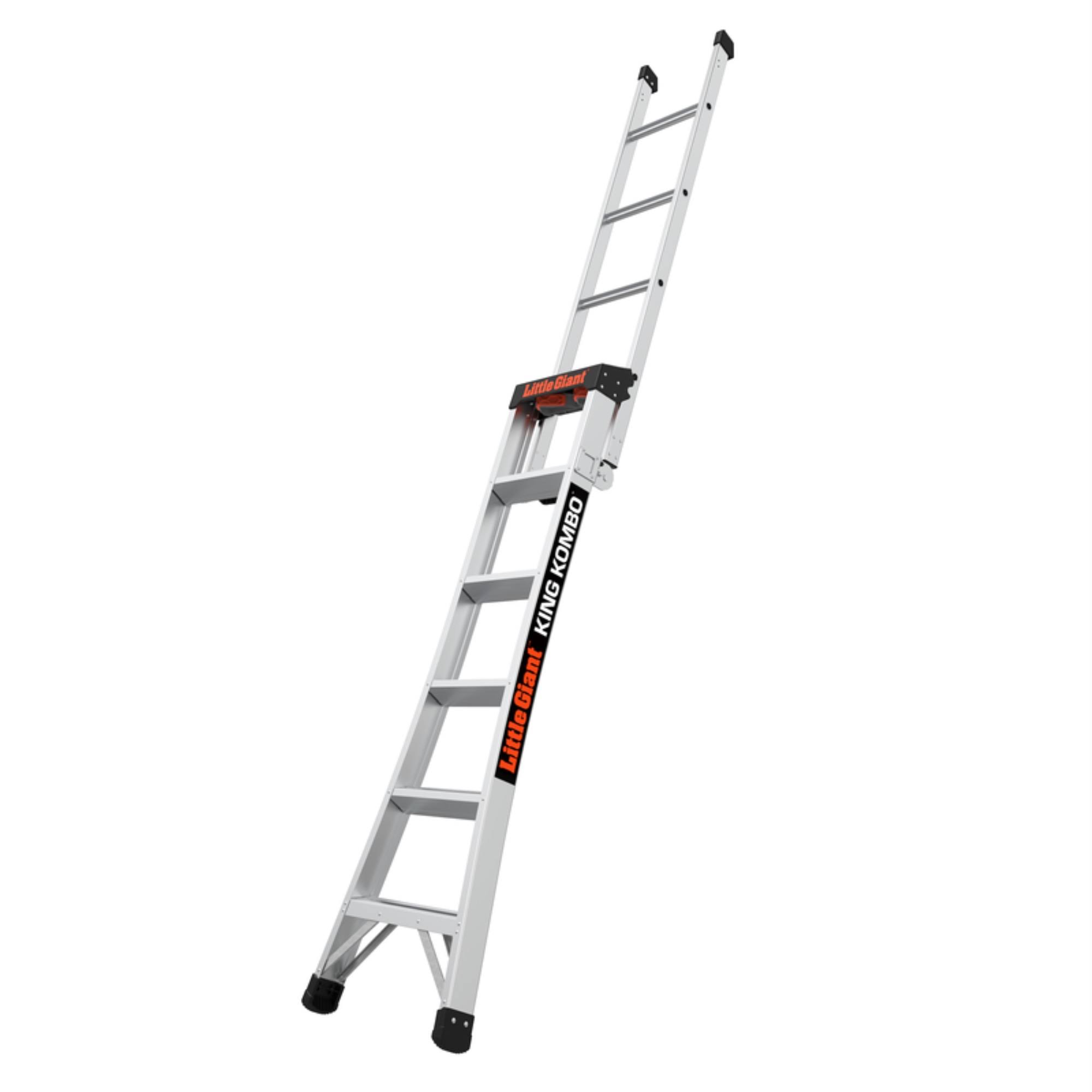 Little Giant King Kombo 10 Foot H x 25 inch W Aluminum Extension Ladder Type 1A 300 Pound