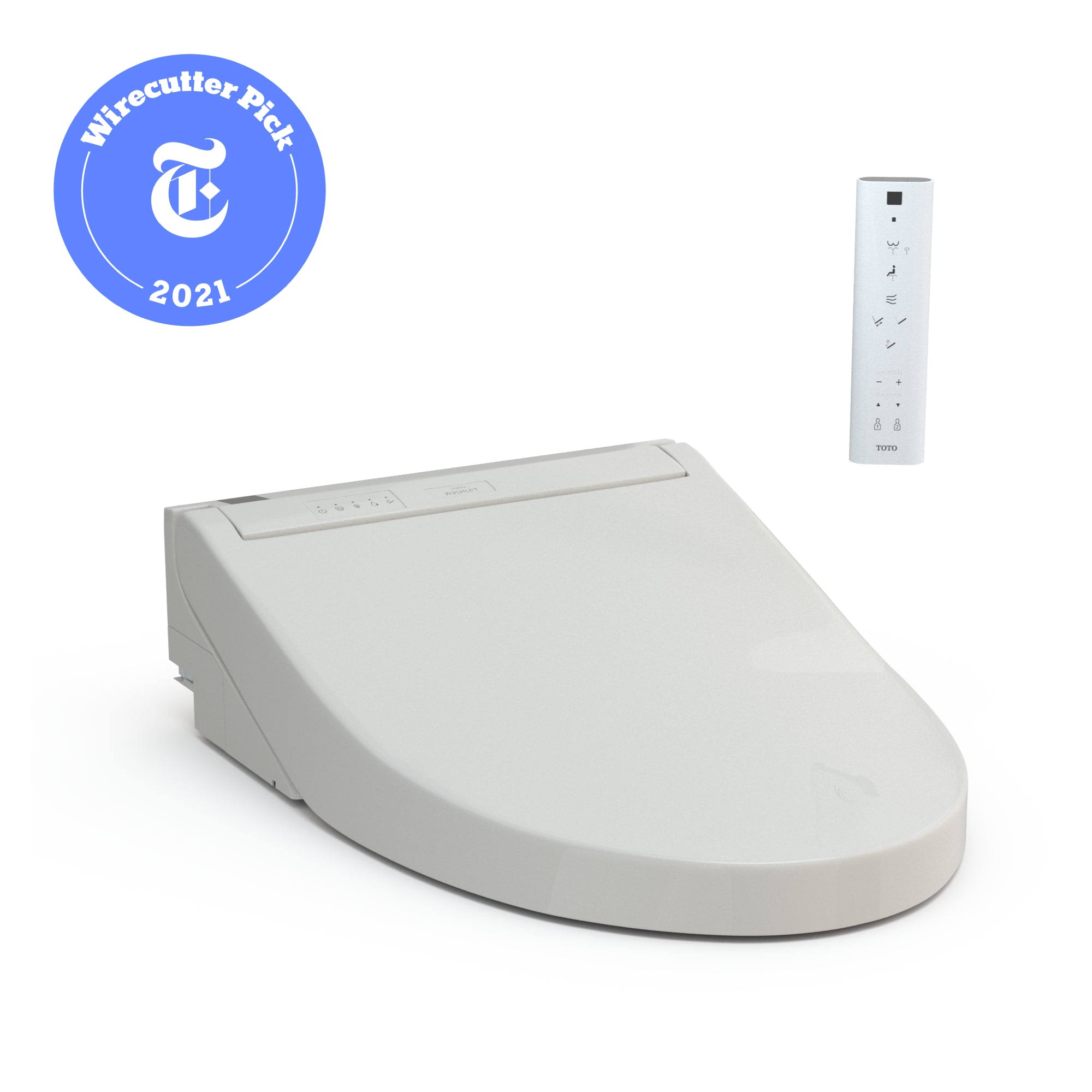 Toto SW3084 Washlet C5 Elongated Toilet Seat with Heated Seat, Warm- Sedona Beige