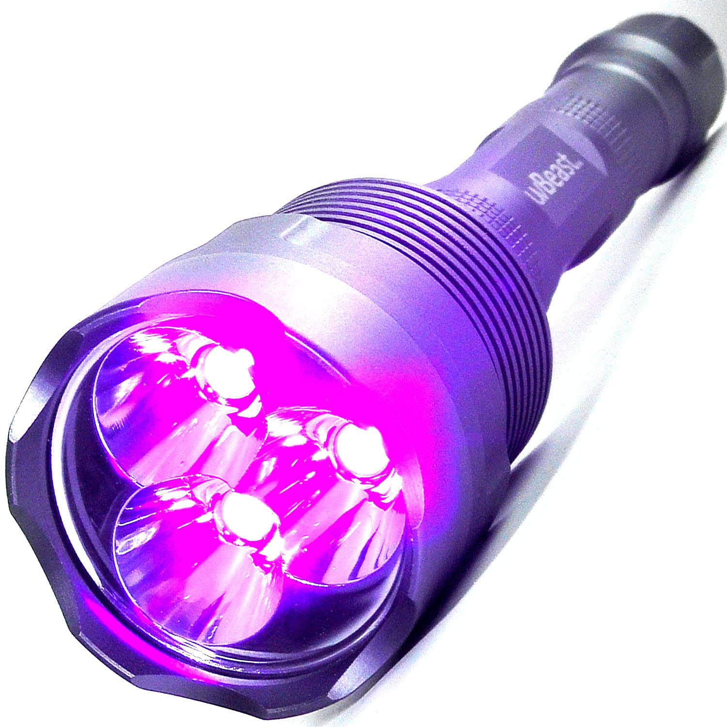 uvBeast New V3 Black Light UV Flashlight- Rechargeable 18650 with Glasses-
