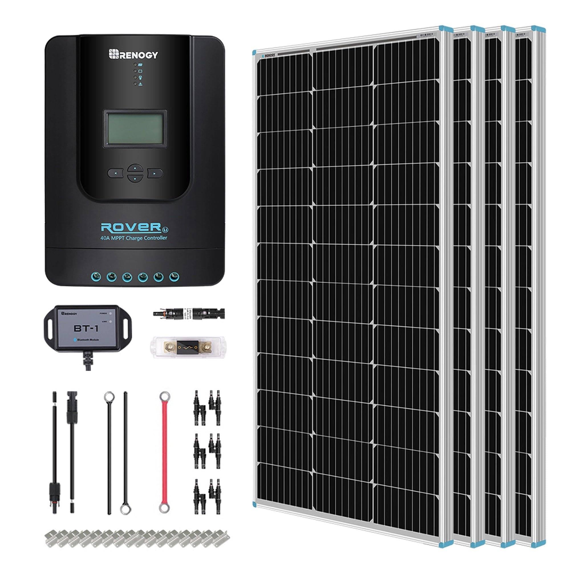 Renogy 400 Watt 12 Volt Solar Premium Kit, Monocrystalline