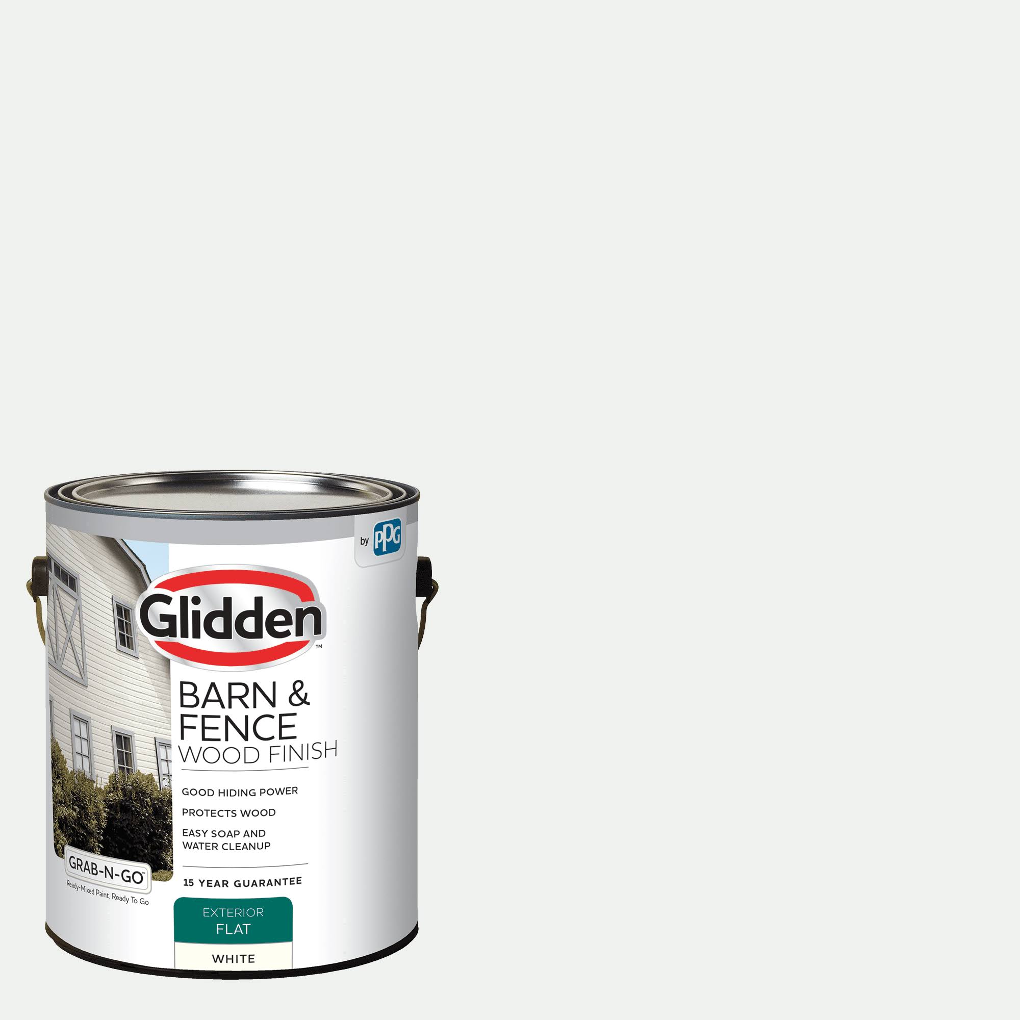 Glidden White Grab-N-Go Barn & Fence Flat Finish Exterior Paint