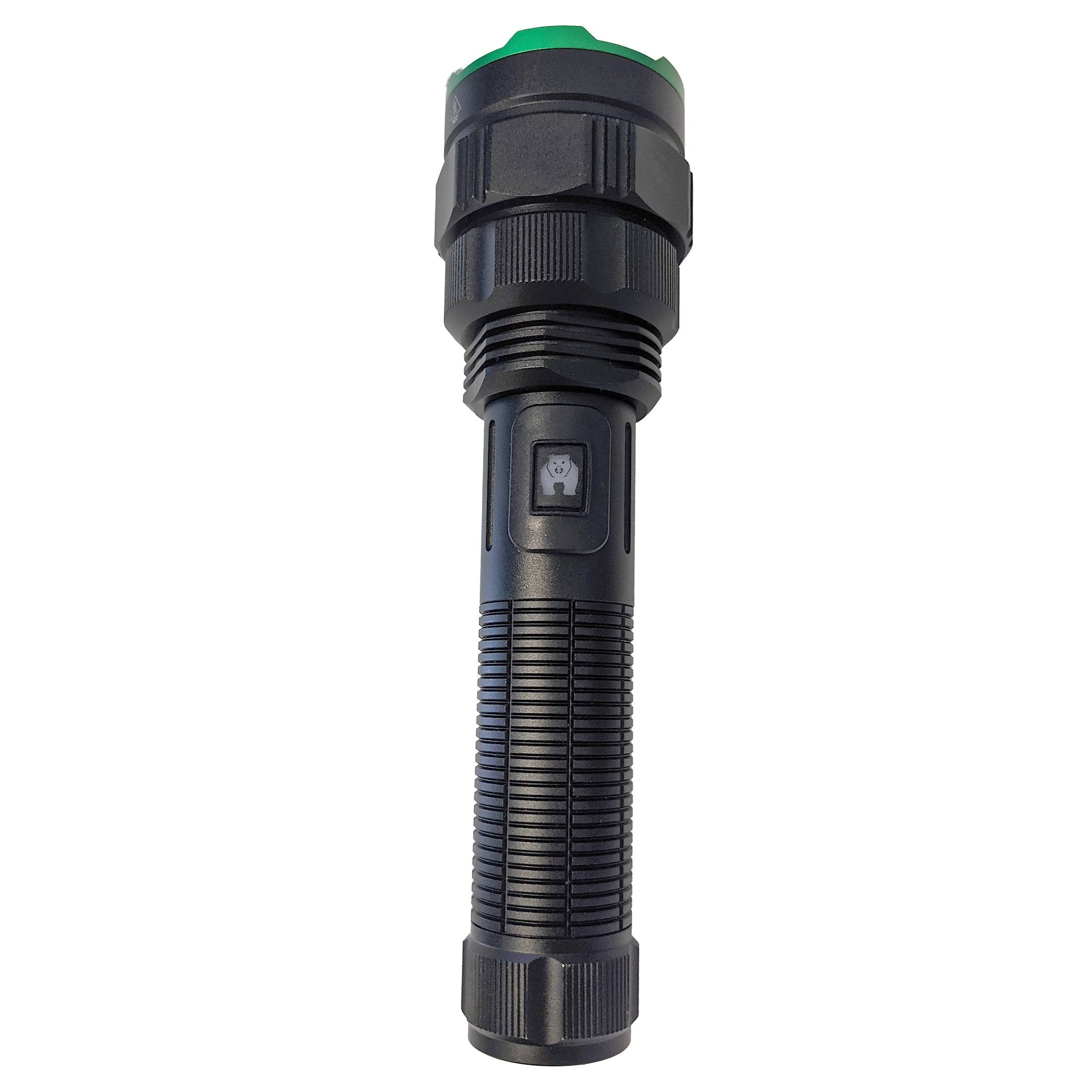 Kodiak 1-Mile Beam Rechargeable Tactical Flashlight COB LED 1000 Lumen
