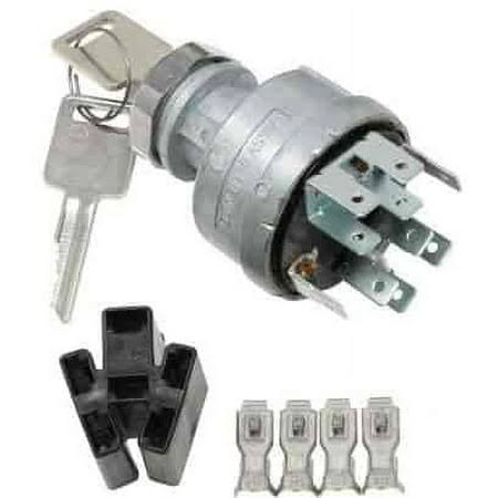 American Autowire 510805 Ignition Switch 4 Position AAW Logo Key .25 Blade Conne