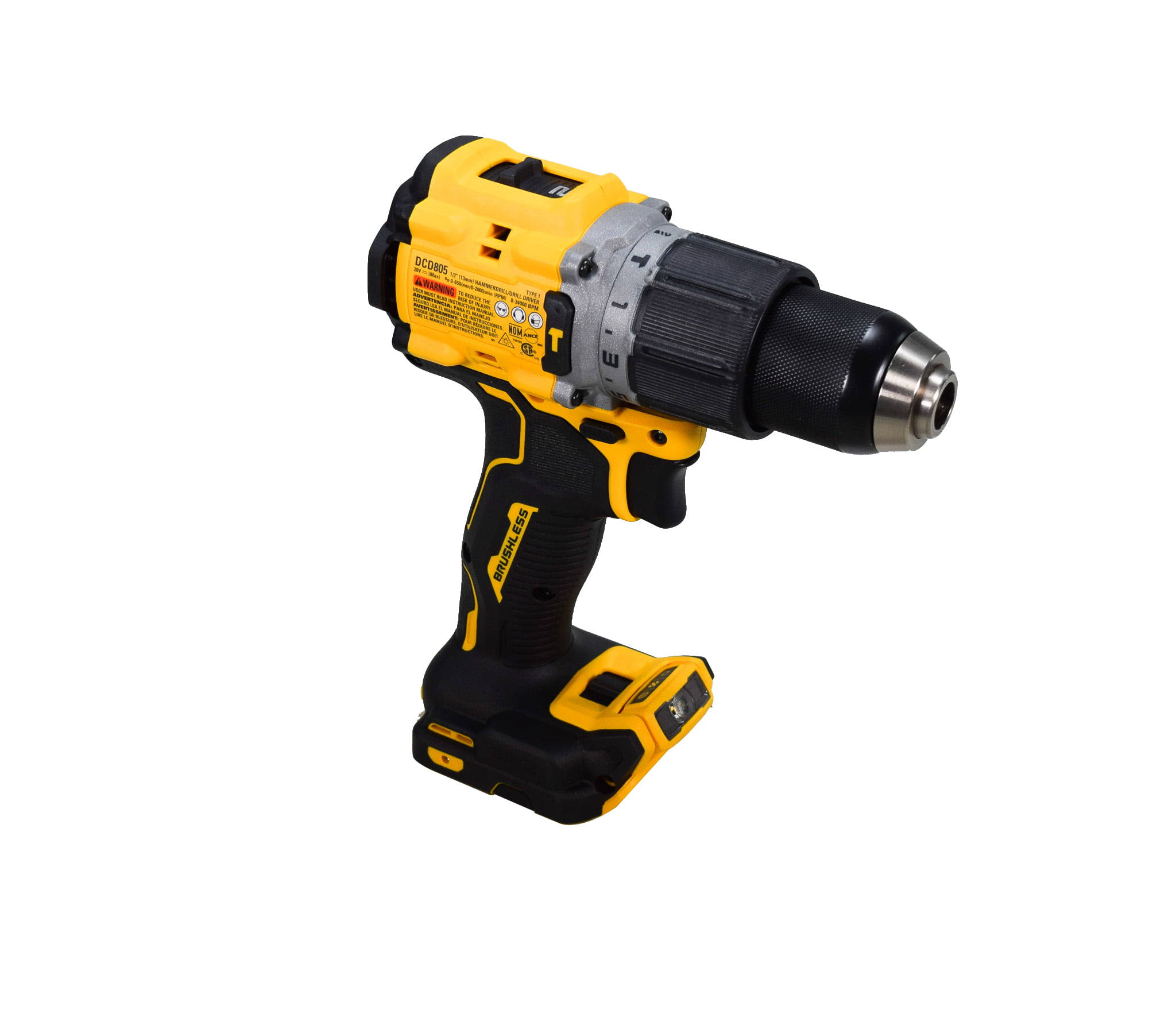 DeWalt DCD805B 20V Max XR Cordless 1/2-Inch Hammer Drill/Driver Tool Only