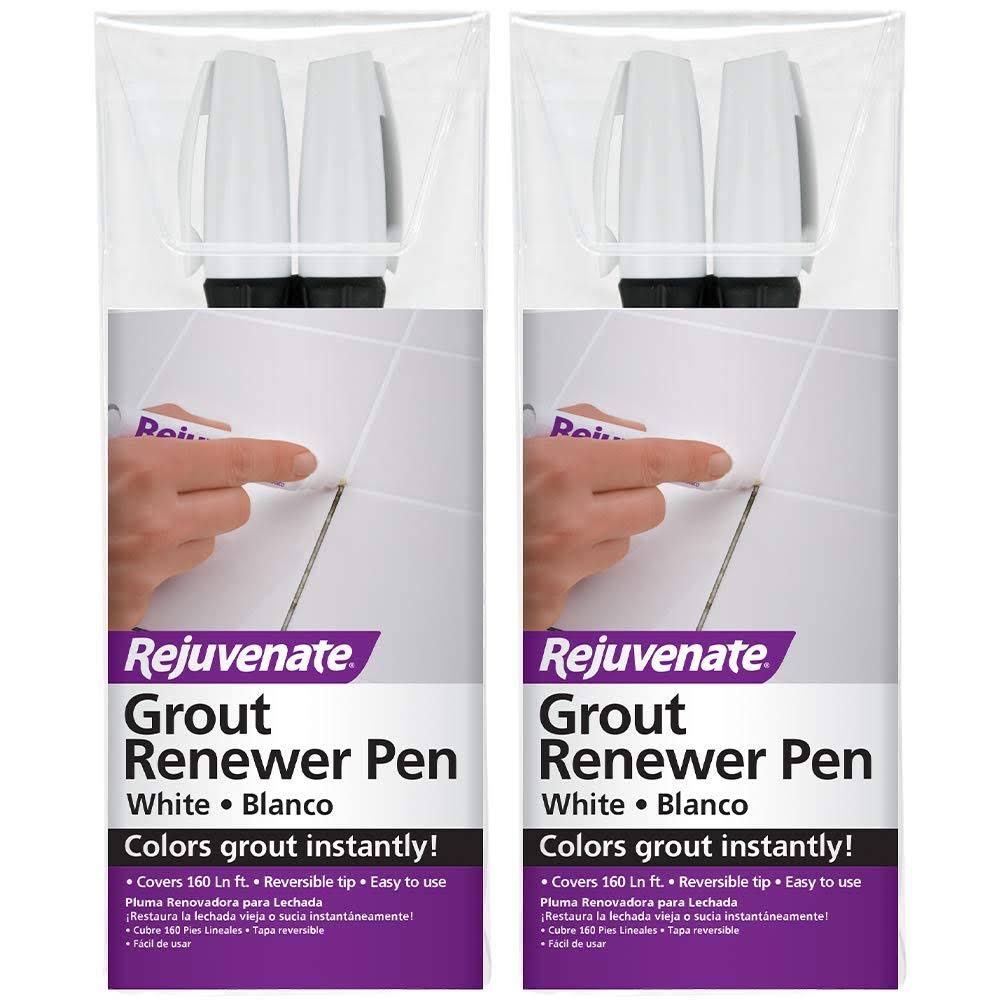 Rejuvenate Grout Renewer Pens White 2ct, 2pk