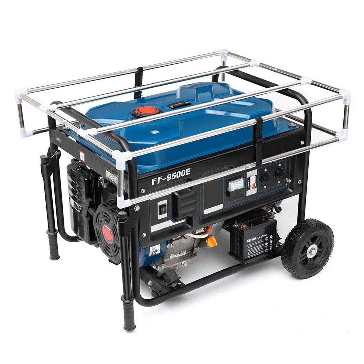 Igan Generator Tent Running Cover Pro, Ultra Heavy Duty Tarpaulin Enclosure with Windproof Kit, Portable All-Weather Generator Rain Shelter for Most