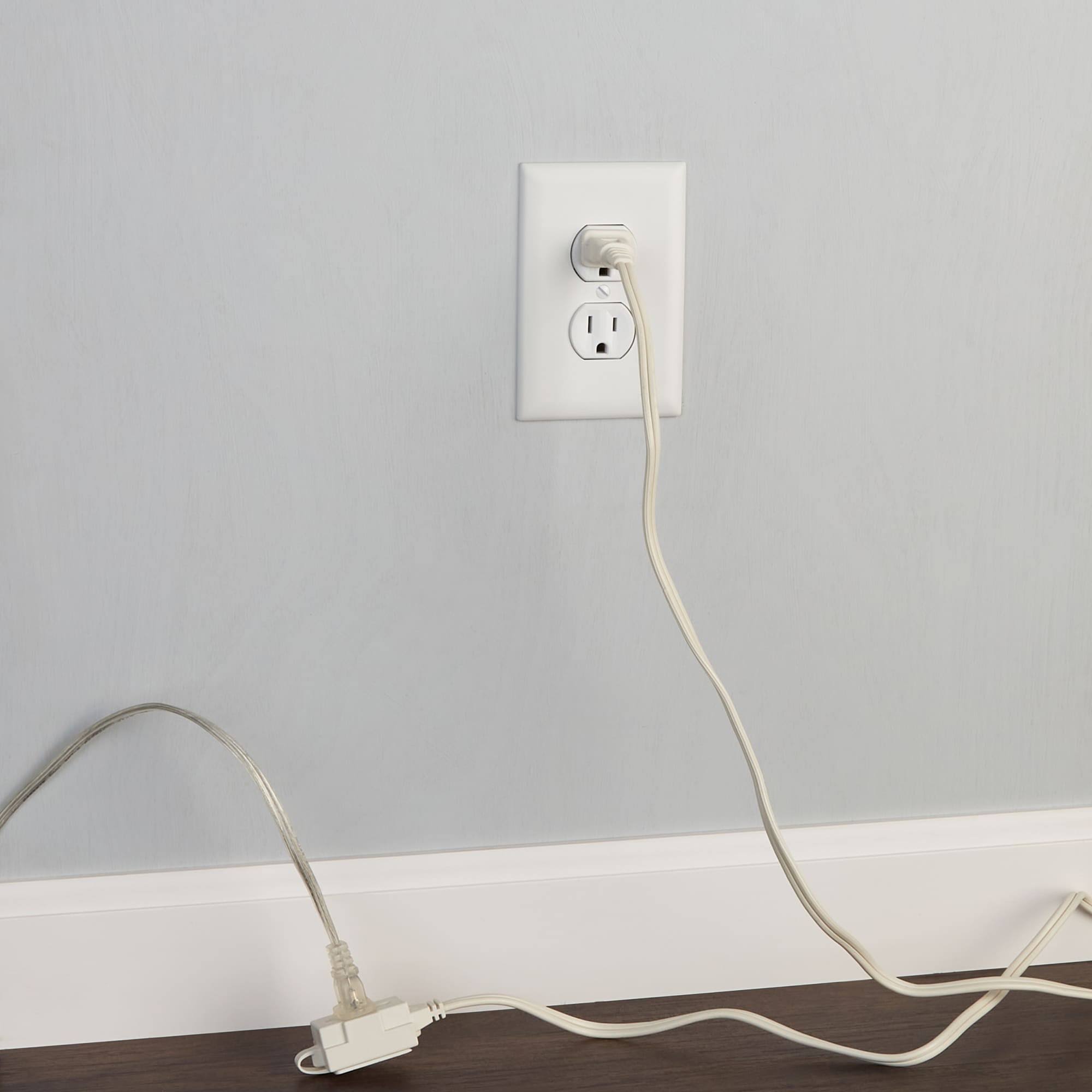 Project Source 6' 16/2 White 2-Prong Indoor SPT-2 Light Duty General Extension Cord- Each UT660606