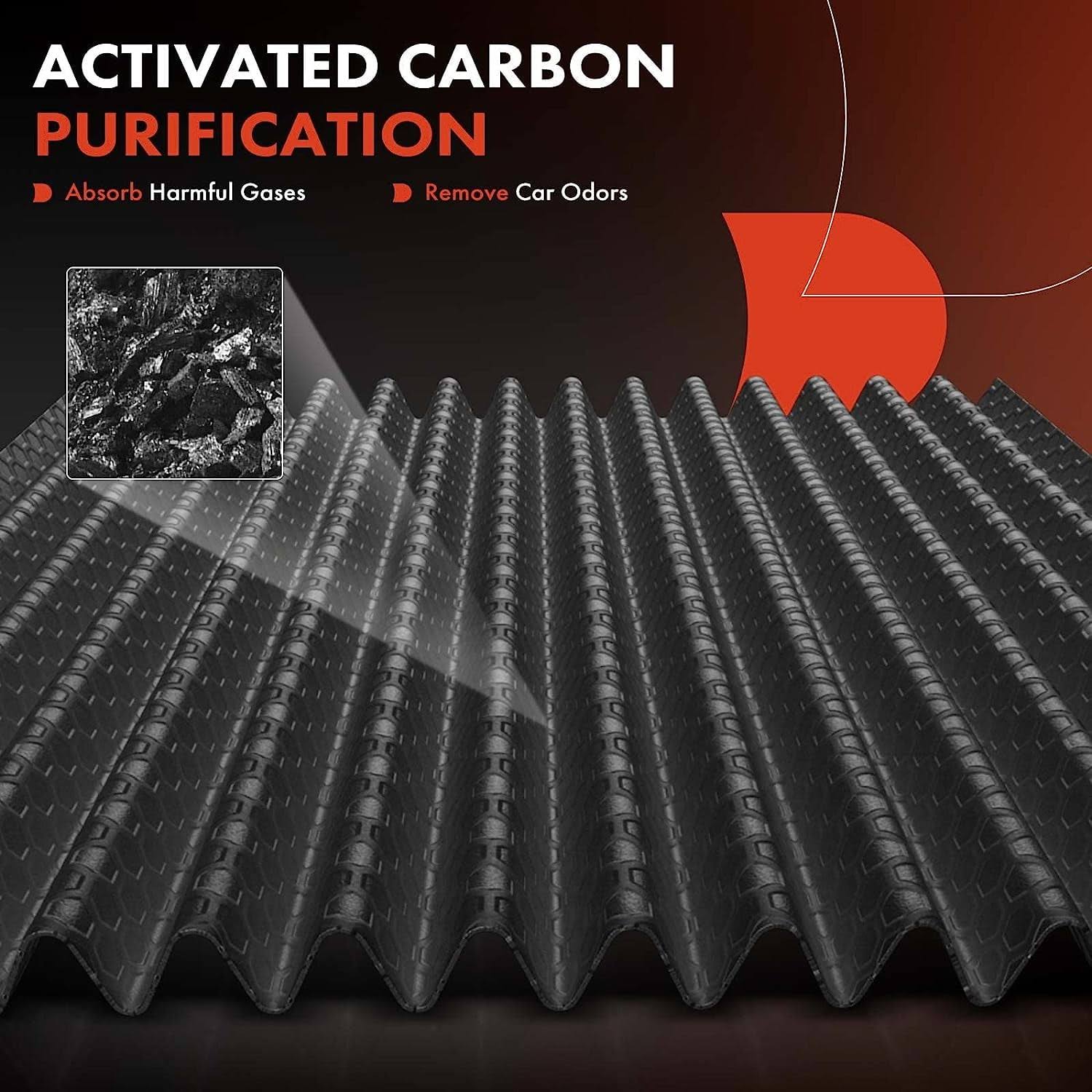 A-premium Cabin Air Filter with Activated Carbon Compatible with Buick, Chevrolet, GMC, Saturn Models- Enclave, Traverse, Acadia, Acadia Limited,