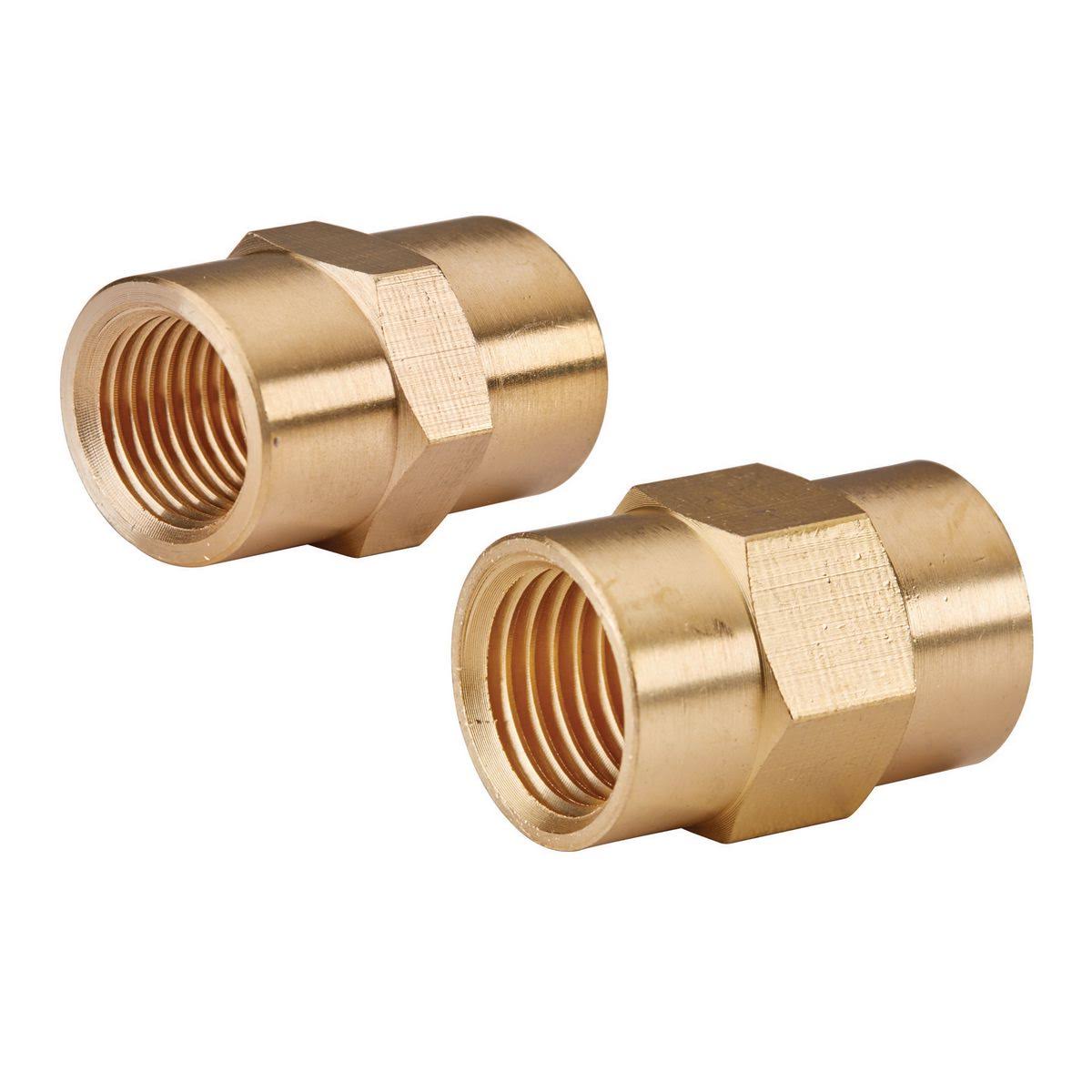 Merlin Female Brass Pipe Coupling Set- 2 Pc. 63581