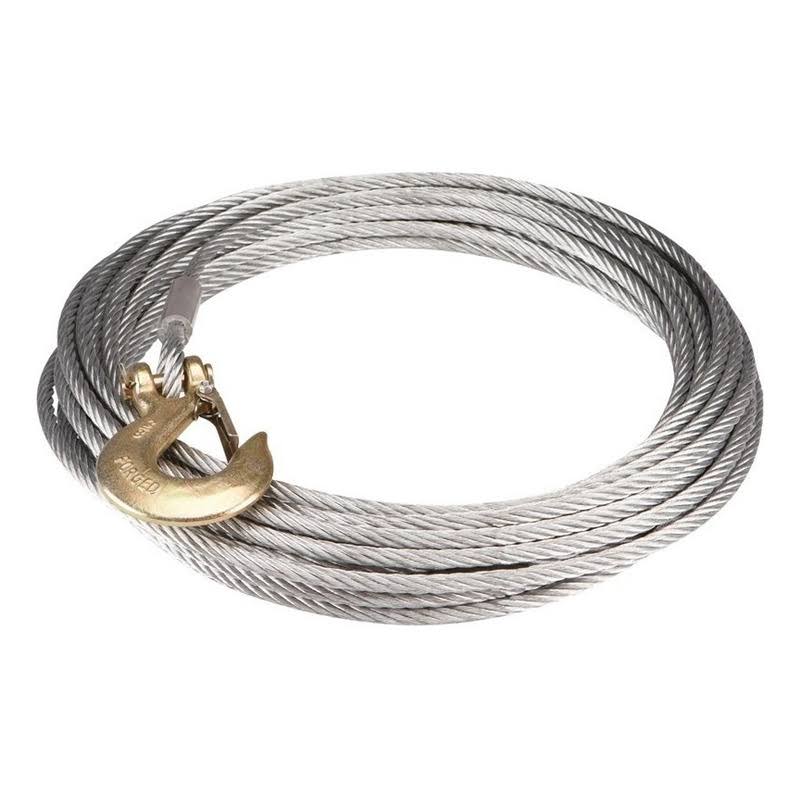 Badland 3/8 in. x 65 ft. Replacement Winch Cable with Hook