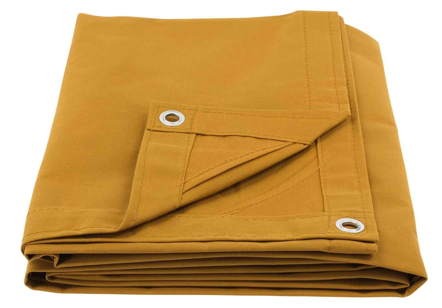 Mytee Products 12' x 20' Tan Canvas Tarp 12oz Heavy Duty Water Resistant