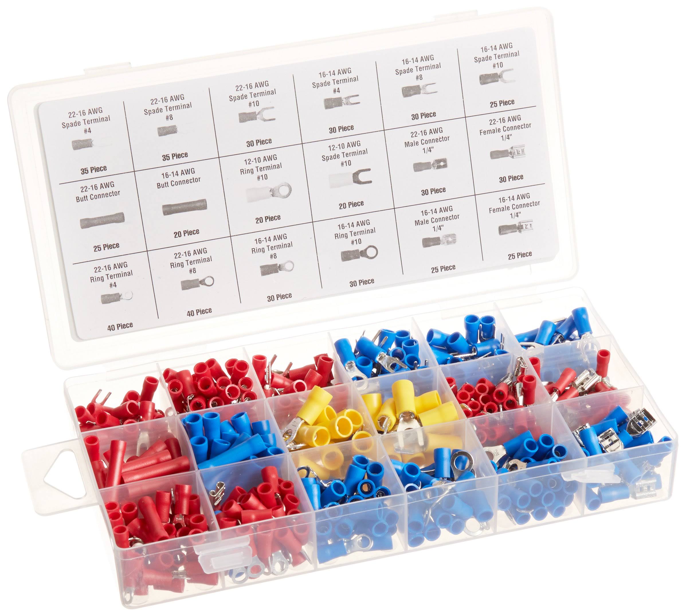 Storehouse 520 Piece Electrical Terminal Assortment with Storage Box