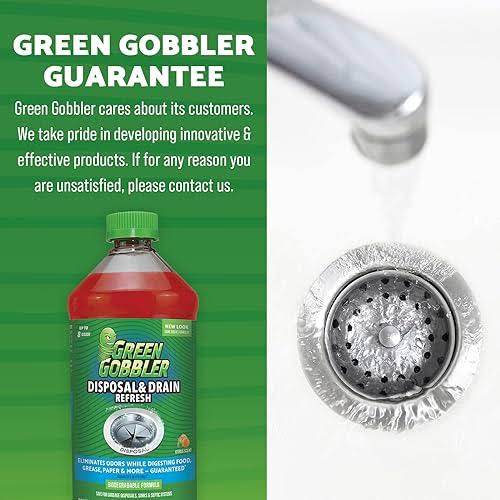 Green Gobbler Drain & Disposal Cleaner, Fresh Citrus Scent- 32 fl oz