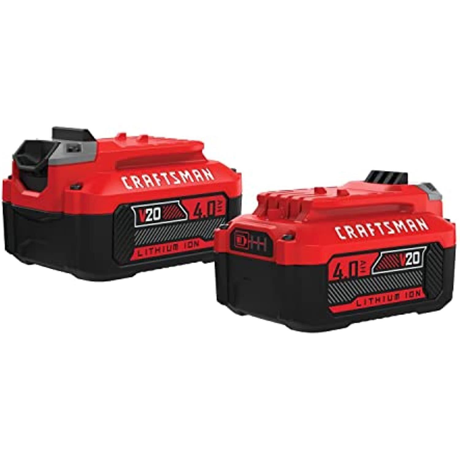 Craftsman CMCB204-2 20V 4.0Ah Lithium Ion Battery 2-Pack