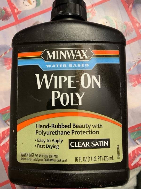 Minwax Clear Satin Water-Based Wipe-On Polyurethane- 1 pint