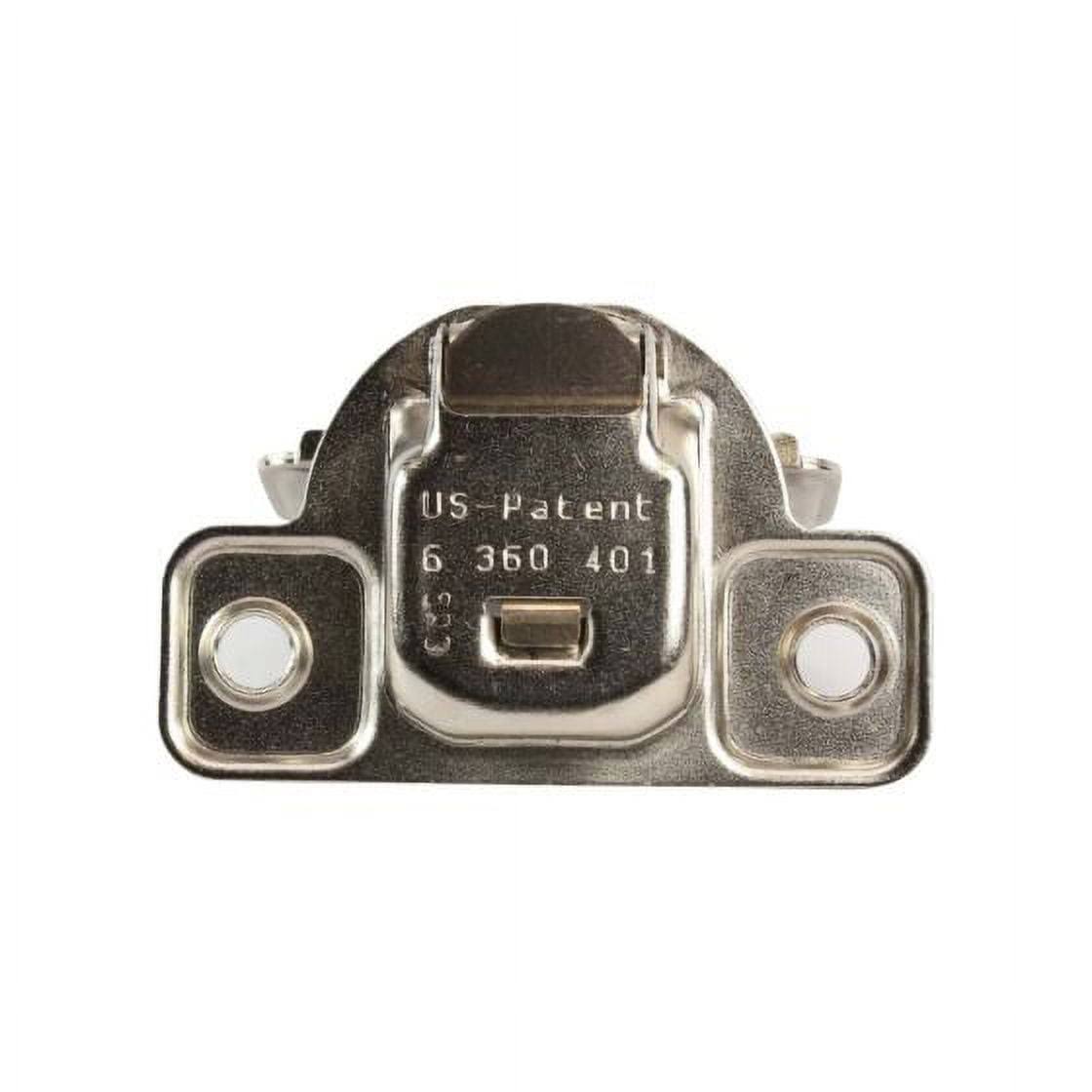 Salice 2-Pack 106 Degree 1/2 inch Overlay, Excenthree Face Frame Hinge with 3 Cam Adjustment, Nickel Finish, Silver