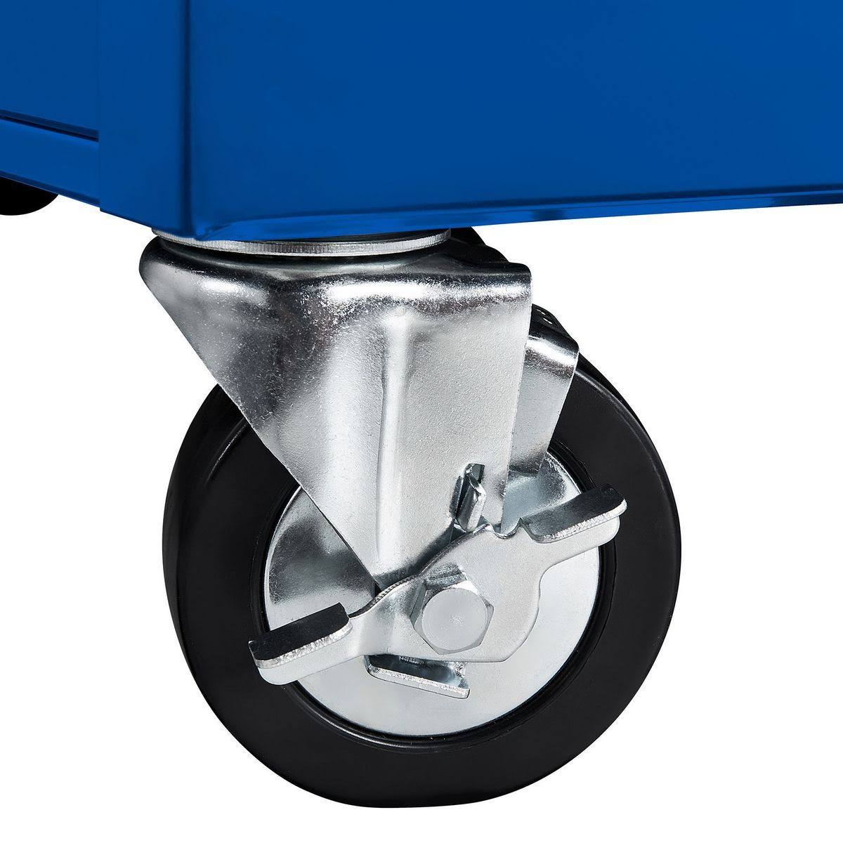 Yukon 46 in. 9-Drawer Mobile Storage Cabinet with Solid Wood Top