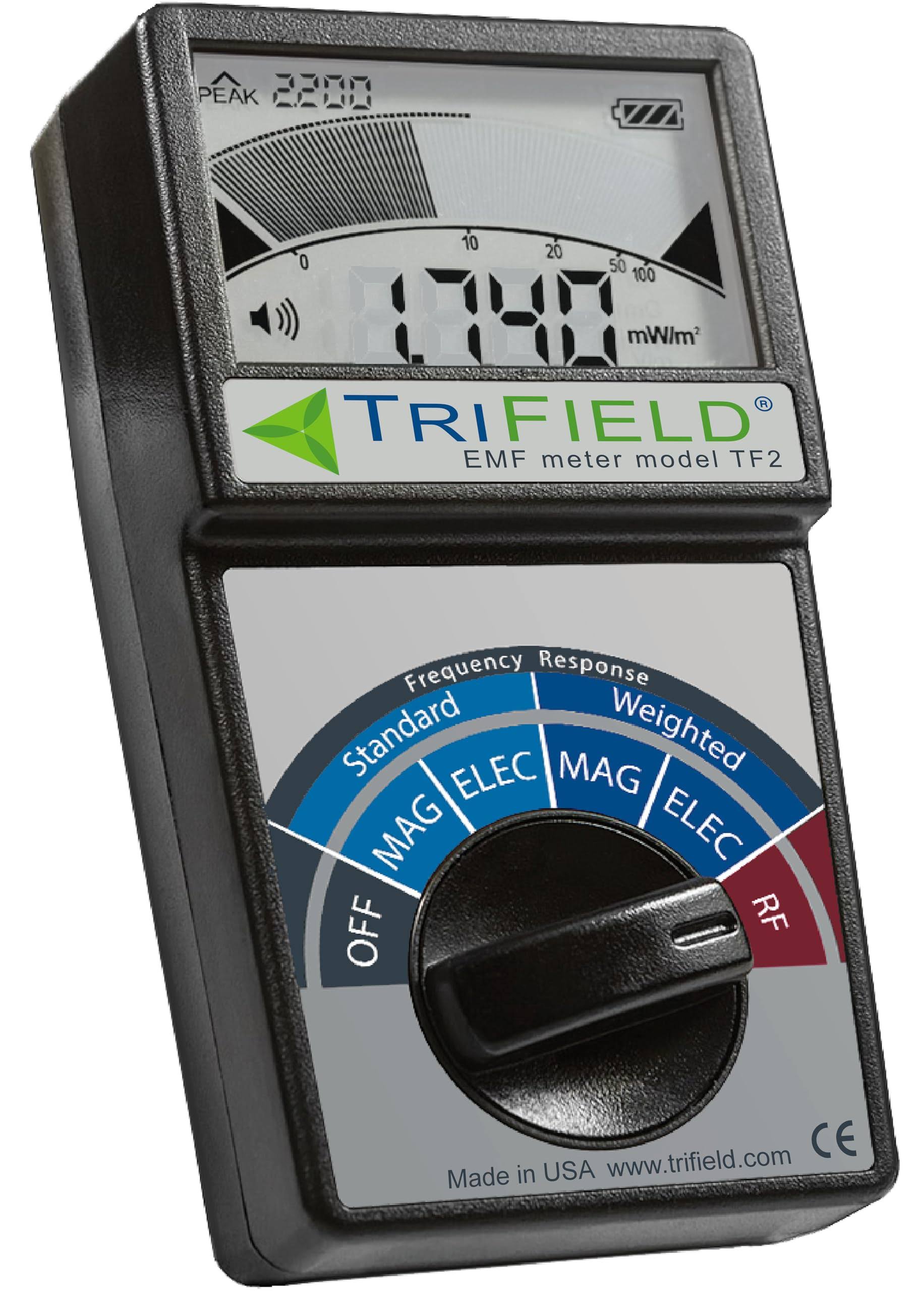 Trifield TF2 Electric Field, Radio Frequency (RF) Field, Magnetic Field Strength Meter